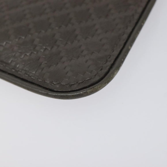 GUCCI Diamante Coin Purse Leather Gray 250467 Auth ac3658
