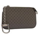 GUCCI Diamante Coin Purse Leather Gray 250467 Auth ac3658-1