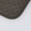GUCCI Diamante Coin Purse Leather Gray 250467 Auth ac3658-15