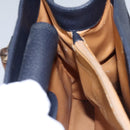 GUCCI Bamboo Hand Bag Suede Leather Navy Auth ac3660-22