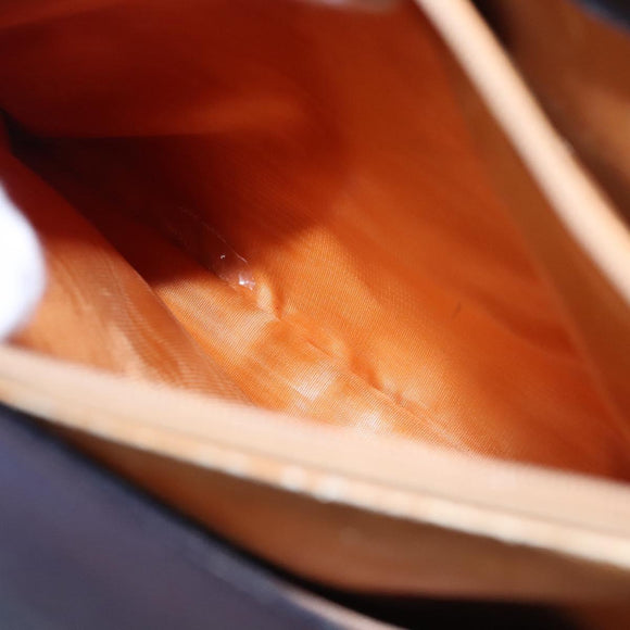 GUCCI Bamboo Hand Bag Suede Leather Navy Auth ac3660