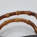 GUCCI Bamboo Hand Bag Suede Leather Navy Auth ac3660-14