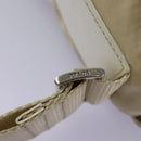 PRADA Shoulder Bag Nylon Beige Silver Auth ac3661-19