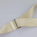 PRADA Shoulder Bag Nylon Beige Silver Auth ac3661-8