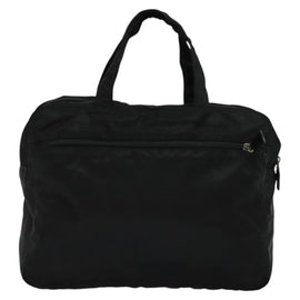 PRADA Hand Bag Nylon Black Silver Auth ac3668 - 0