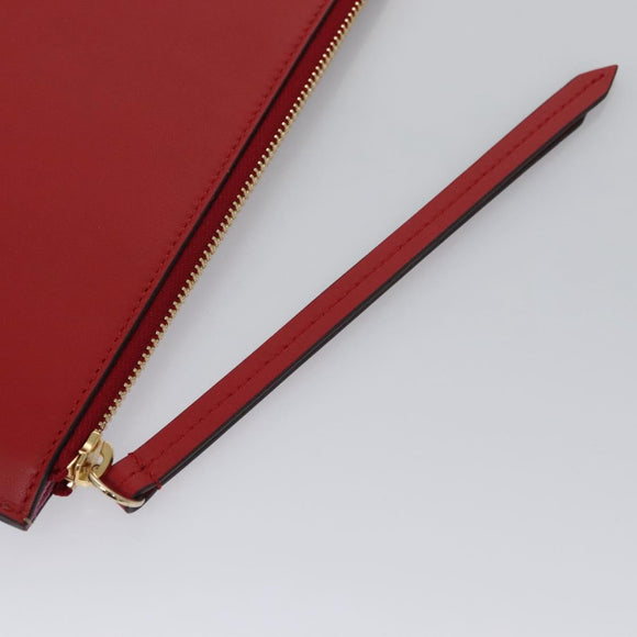 GUCCI GG Supreme BODCO Clutch Bag PVC Beige Gold 506280 Auth ac3672AV