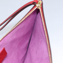 GUCCI GG Supreme BODCO Clutch Bag PVC Beige Gold 506280 Auth ac3672AV-18