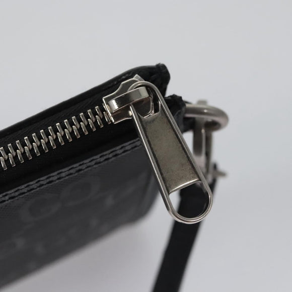 GUCCI GG Canvas Off The Grid Clutch Bag Black 625598 Auth ac3673A