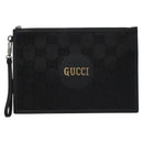 GUCCI GG Canvas Off The Grid Clutch Bag Black 625598 Auth ac3673A-13