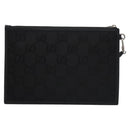 GUCCI GG Canvas Off The Grid Clutch Bag Black 625598 Auth ac3673A-2