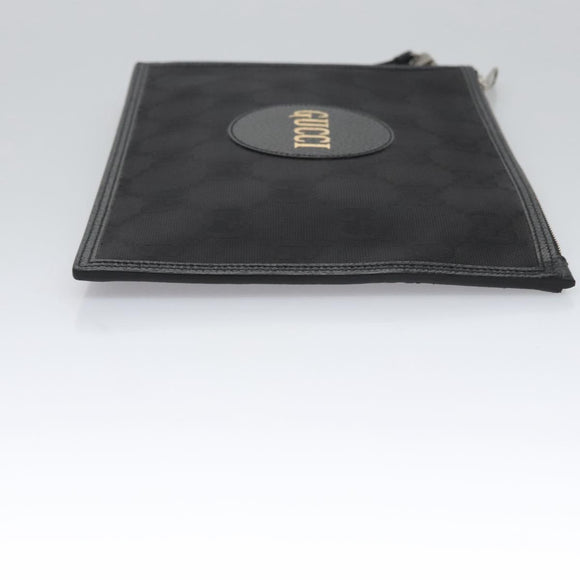 GUCCI GG Canvas Off The Grid Clutch Bag Black 625598 Auth ac3673A