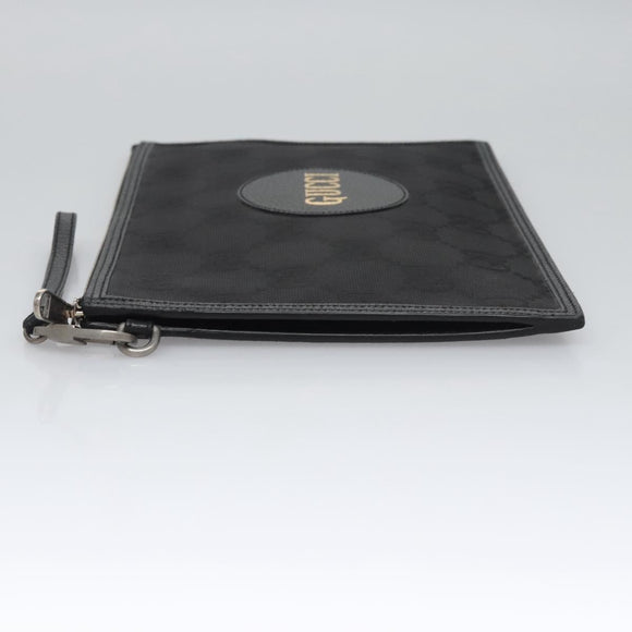 GUCCI GG Canvas Off The Grid Clutch Bag Black 625598 Auth ac3673A