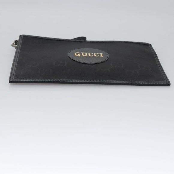 GUCCI GG Canvas Off The Grid Clutch Bag Black 625598 Auth ac3673A
