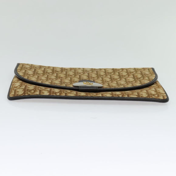 Christian Dior Trotter Canvas Shoulder Bag Brown Auth ac3674