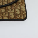 Christian Dior Trotter Canvas Shoulder Bag Brown Auth ac3674-15