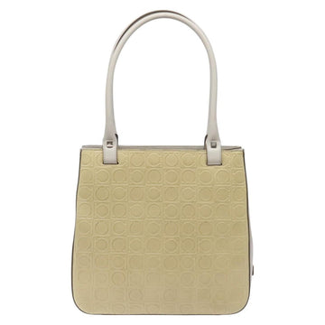Salvatore Ferragamo Shoulder Bag Leather Beige Auth ac3690 - 0