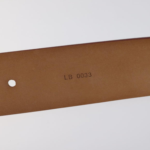 LOUIS VUITTON Multicolor Ceinture Care Belt 34.6"" White M9682 LV Auth ac3693