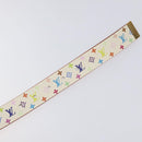 LOUIS VUITTON Multicolor Ceinture Care Belt 34.6"" White M9682 LV Auth ac3693-8