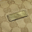 GUCCI GG Canvas Sherry Line Hand Bag Beige Gold pink 131228 Auth ac3698-14