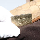 GUCCI GG Canvas Sherry Line Hand Bag Beige Gold pink 131228 Auth ac3698-20