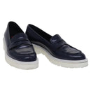PRADA Sports Loafers shoes Leather Navy Auth ac3709-1