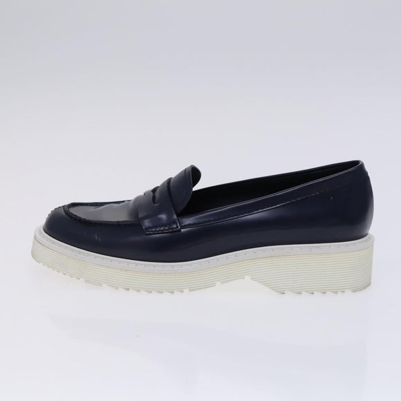 PRADA Sports Loafers shoes Leather Navy Auth ac3709