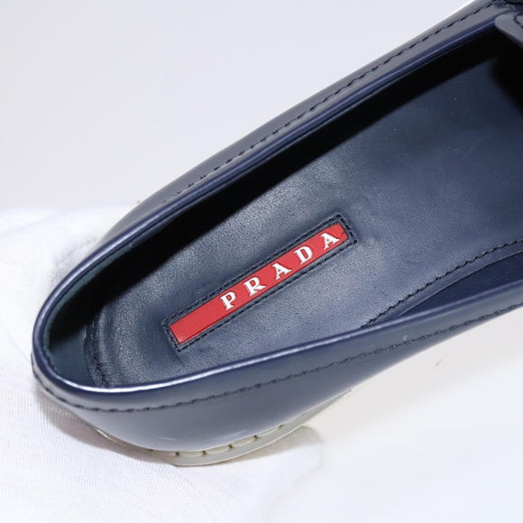 PRADA Sports Loafers shoes Leather Navy Auth ac3709