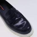 PRADA Sports Loafers shoes Leather Navy Auth ac3709-8