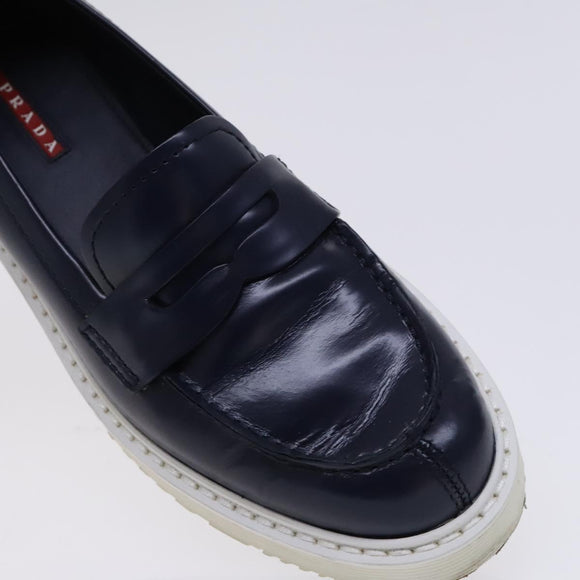 PRADA Sports Loafers shoes Leather Navy Auth ac3709