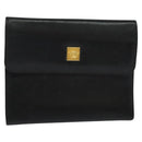 VERSACE Day Planner Cover Leather Black Auth ac3711-1