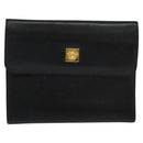 VERSACE Day Planner Cover Leather Black Auth ac3711-13