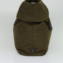 PRADA Hand Bag Nylon 2way Khaki Auth ac3713-3