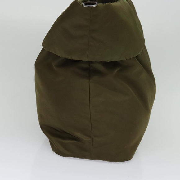 PRADA Hand Bag Nylon 2way Khaki Auth ac3713