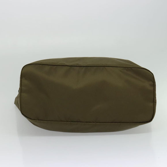 PRADA Hand Bag Nylon 2way Khaki Auth ac3713