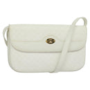 GUCCI Micro GG Supreme Shoulder Bag PVC White Gold 004 106 0024 Auth ac3716-1