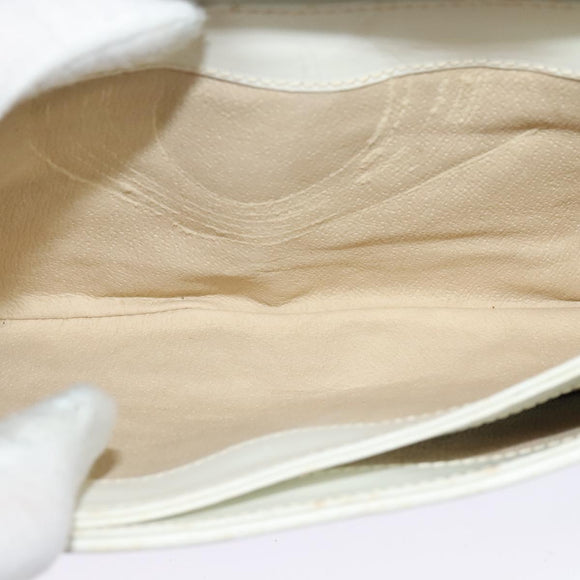 GUCCI Micro GG Supreme Shoulder Bag PVC White Gold 004 106 0024 Auth ac3716