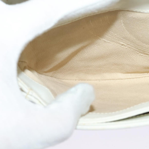 GUCCI Micro GG Supreme Shoulder Bag PVC White Gold 004 106 0024 Auth ac3716