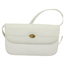 GUCCI Micro GG Supreme Shoulder Bag PVC White Gold 004 106 0024 Auth ac3716-2