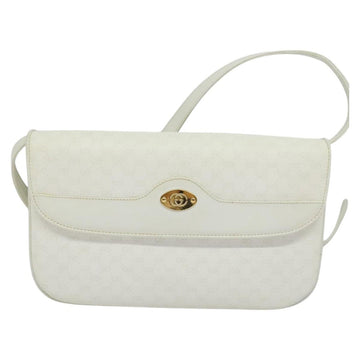 GUCCI Micro GG Supreme Shoulder Bag PVC White Gold 004 106 0024 Auth ac3716 - 0