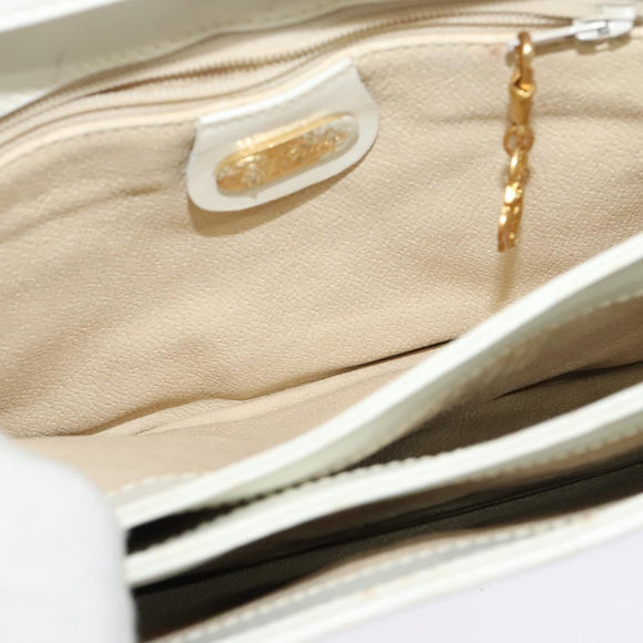 GUCCI Micro GG Supreme Shoulder Bag PVC White Gold 004 106 0024 Auth ac3716