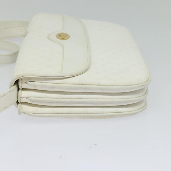GUCCI Micro GG Supreme Shoulder Bag PVC White Gold 004 106 0024 Auth ac3716