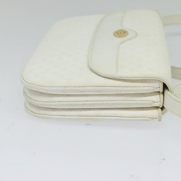 GUCCI Micro GG Supreme Shoulder Bag PVC White Gold 004 106 0024 Auth ac3716