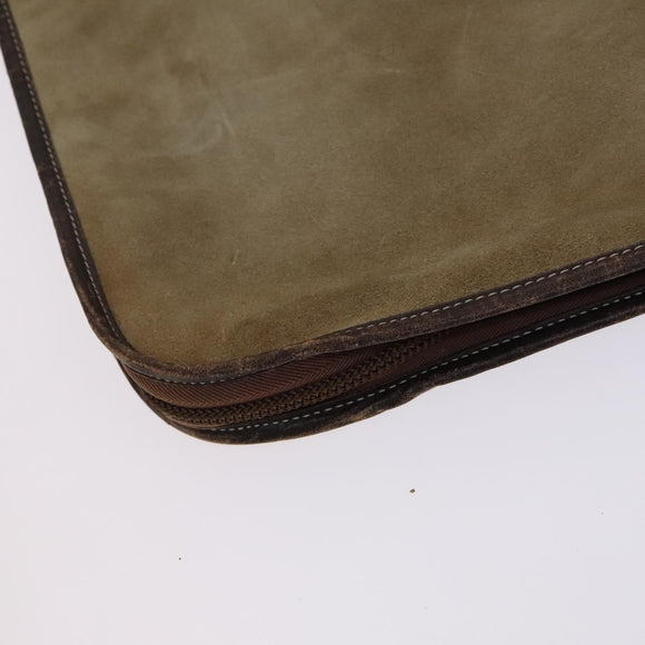 LOEWE Anagram Garment Cover Suede Beige Auth ac3727