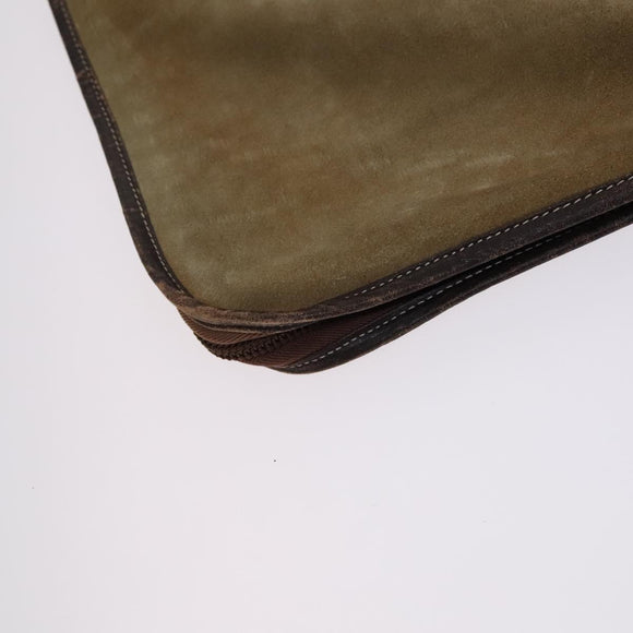 LOEWE Anagram Garment Cover Suede Beige Auth ac3727