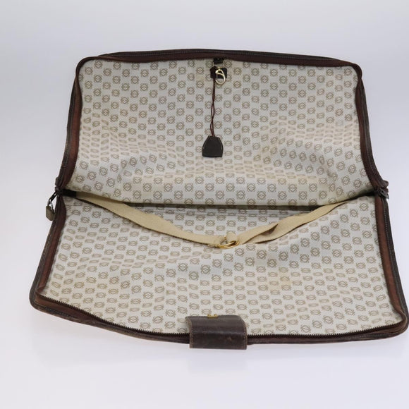 LOEWE Anagram Garment Cover Suede Beige Auth ac3727