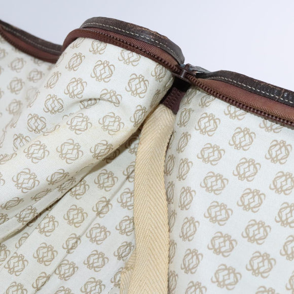 LOEWE Anagram Garment Cover Suede Beige Auth ac3727