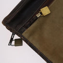 LOEWE Anagram Garment Cover Suede Beige Auth ac3727-24