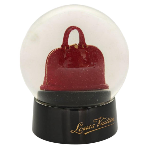 LOUIS VUITTON Snow Globe Alma VIP Limited Clear Red LV Auth ac3729