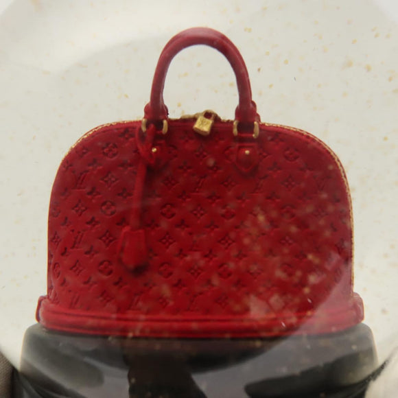 LOUIS VUITTON Snow Globe Alma VIP Limited Clear Red LV Auth ac3729