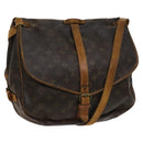 LOUIS VUITTON Monogram Saumur 35 Shoulder Bag M42254 LV Auth ac3749-1